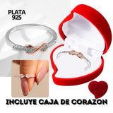 🔥🔥 ANILLO INFINITO PLATA CIRCONIA + CAJALUJO 🔥🔥