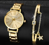 🔥🔥 COMBO 2PZ RELOJ + PULSERA ESMERALDA DORADA 🔥🔥