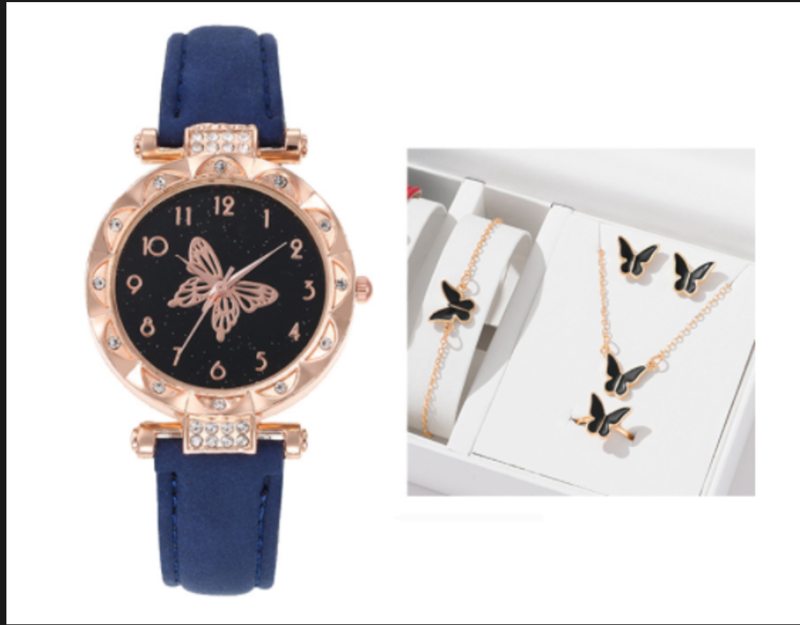 🔥🔥 PROMOCIÓN POR TIEMPO LIMITADO🔥🔥 SET RELOJ ARETES COLAR PULSERA Y ANILLO