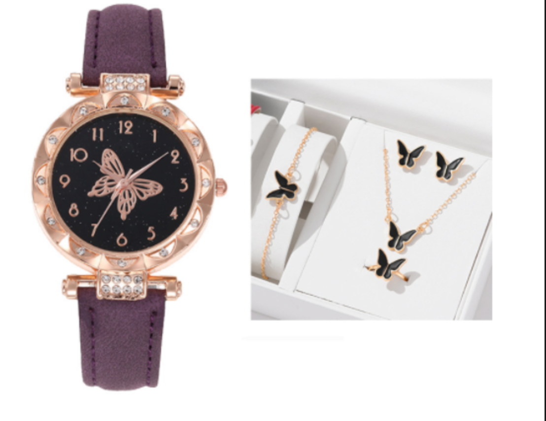 🔥🔥 PROMOCIÓN POR TIEMPO LIMITADO🔥🔥 SET RELOJ ARETES COLAR PULSERA Y ANILLO