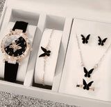 🔥🔥 RELOJ NEGRO MARIPOSITAS + ACCESORIOS 🔥🔥