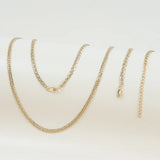 COMBO ENTRELAZADA EN ORO LAMINADO 18K